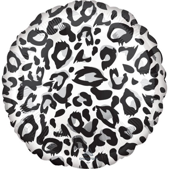 Snow Leopard Print Foil Balloon - 18 Inch 