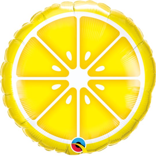 Sliced Lemon Foil Balloon - 18 Inch 