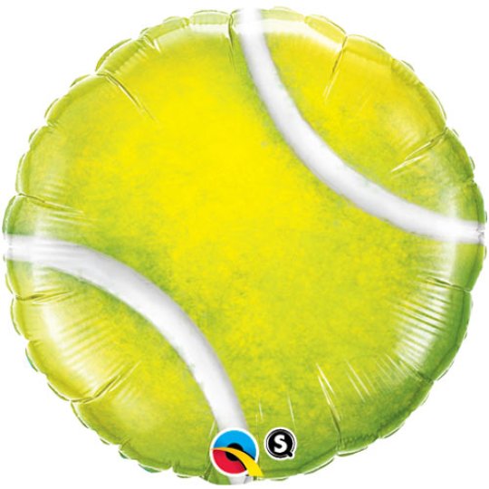 Tennis Ball Round Foil Balloon - 18 Inch 