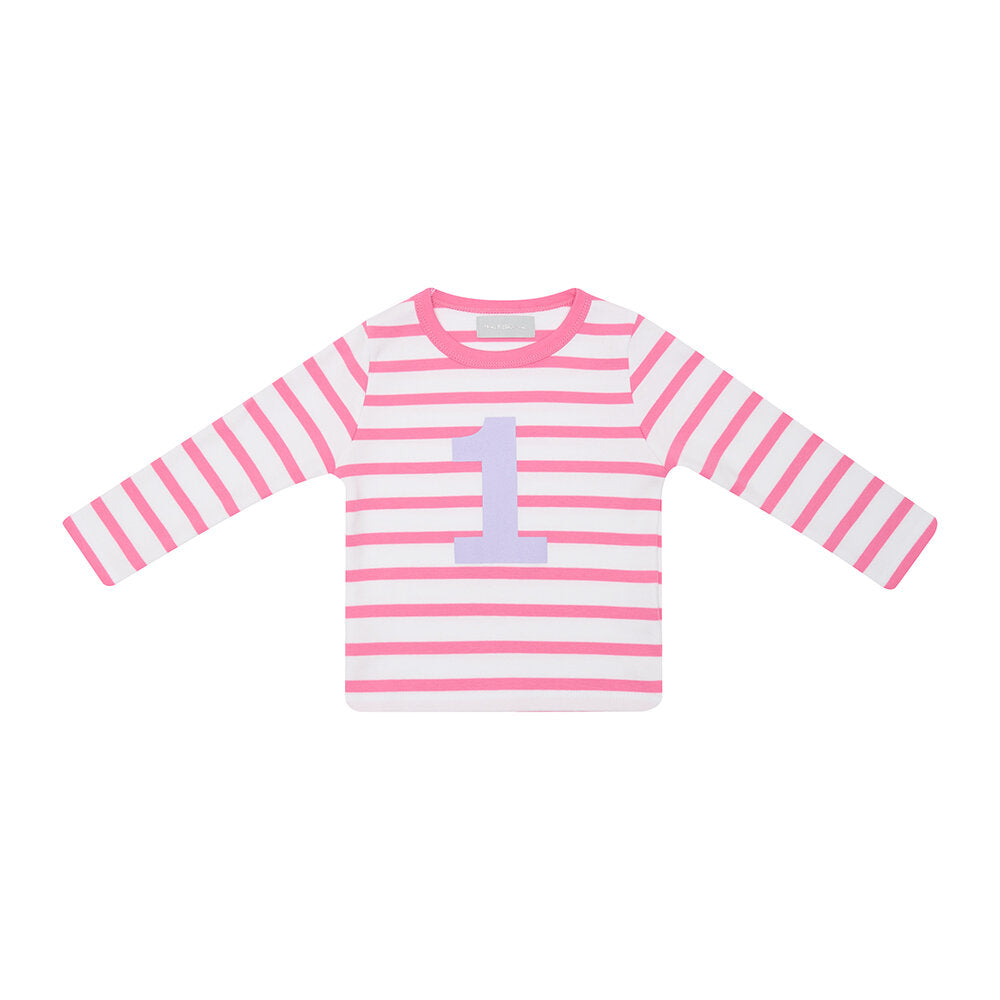 Bob & Blossom Breton Striped Number 1 T Shirt