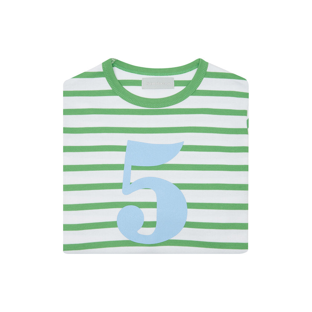 Bob & Blossom Breton Striped Number 5 T Shirt