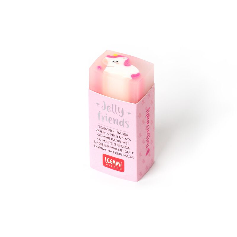 Legami Cotton Candy Scented Unicorn Eraser - Jelly Friends