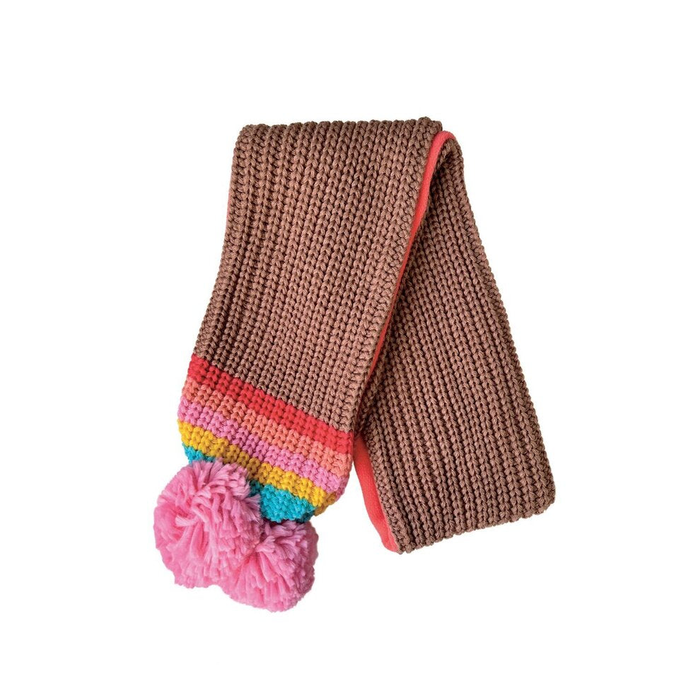 Rockahula Rainbow Stripe Knitted Scarf