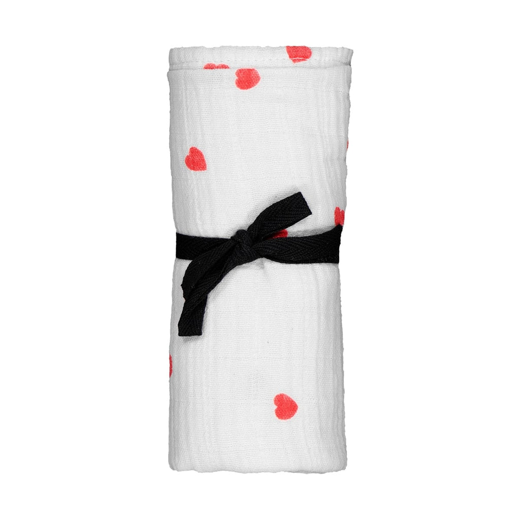 Rose In April Bianca Swaddle Large Red Heart