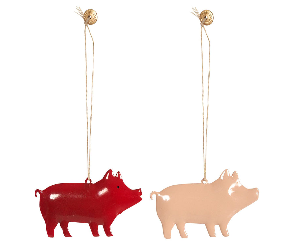 Maileg Metal Pig Ornaments