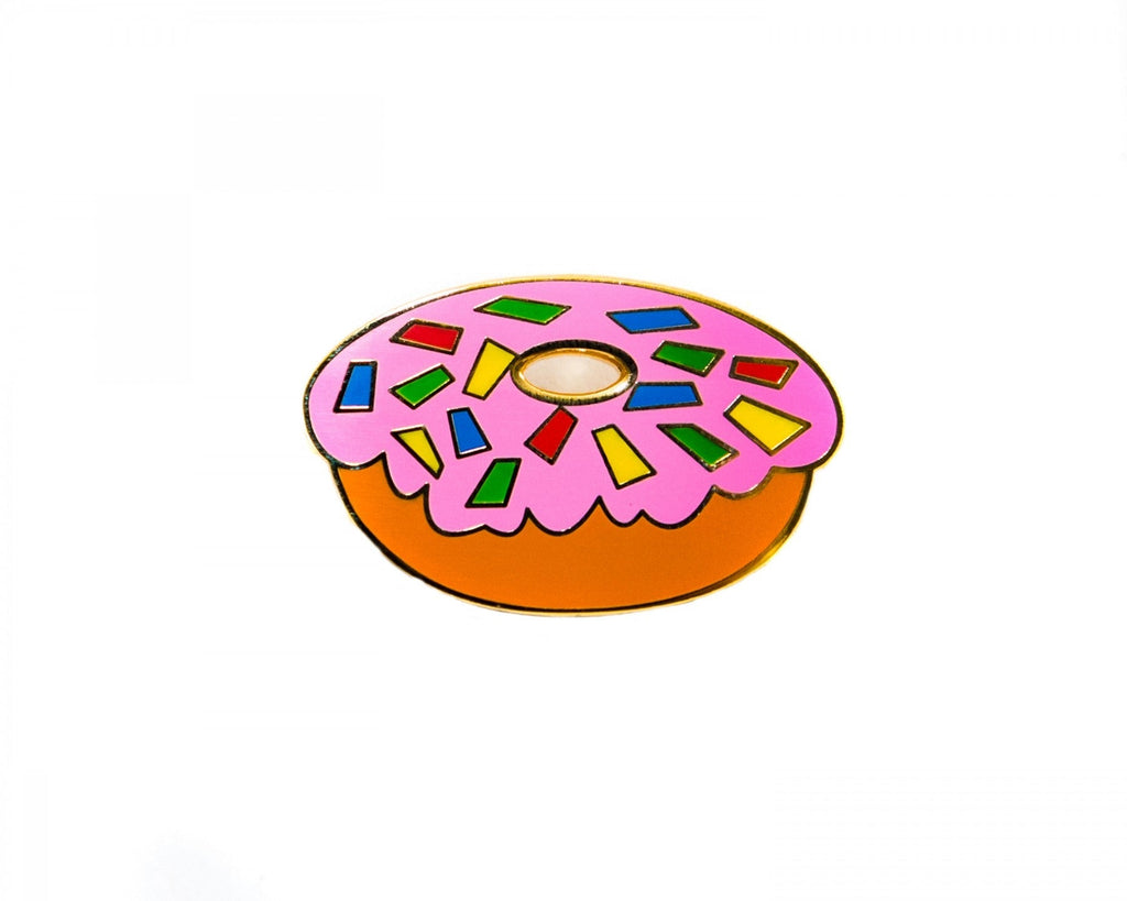 Acorn & Will Doughnut Enamel Pin Badge - Radish Loves