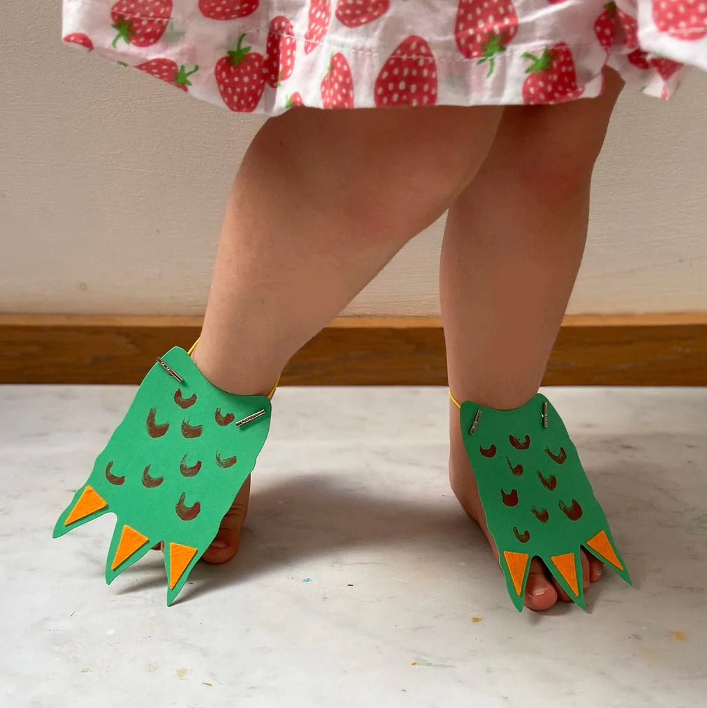 Cotton Twist Make Your Own Dinosaur Feet - Radish Loves