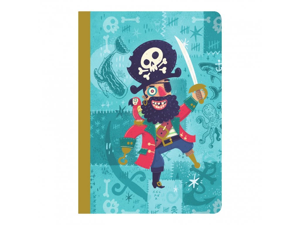 Djeco Small Steve Pirate Notebook Duo - Radish Loves