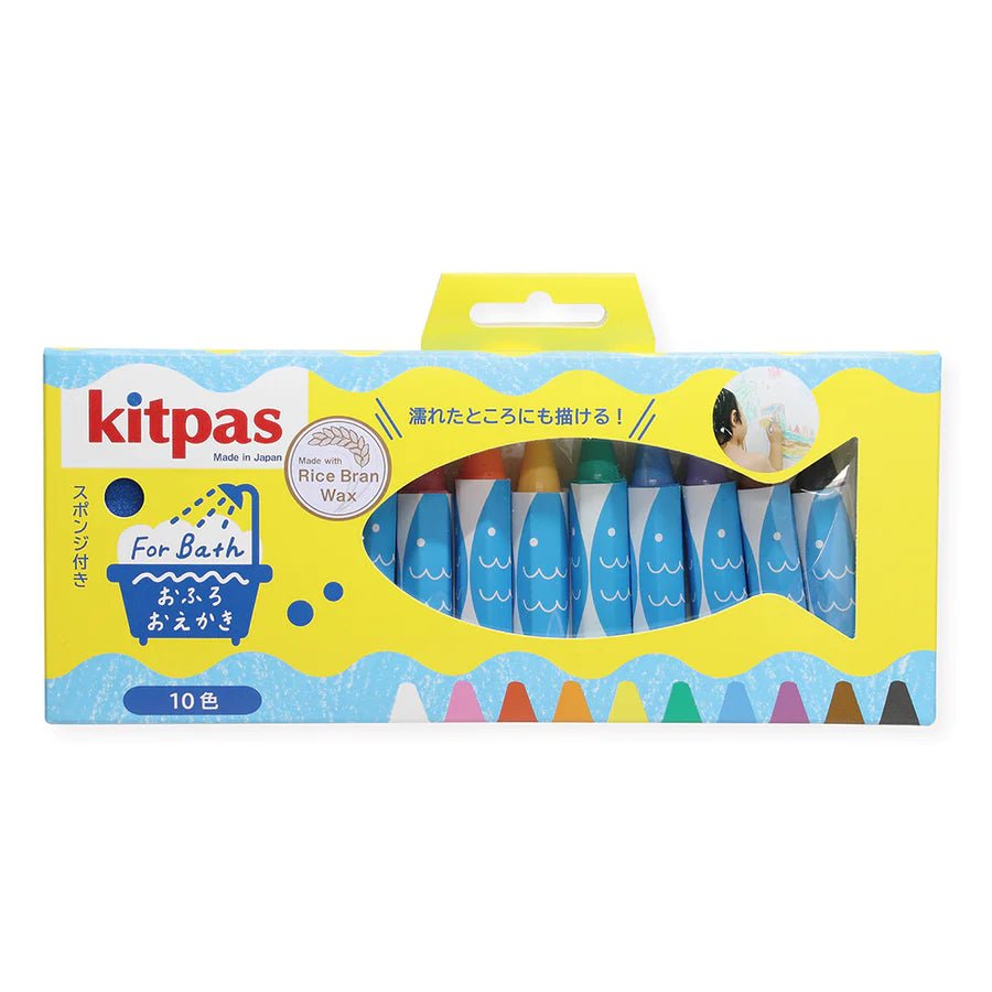 Kitpas Bath Rice Wax Crayon - 10 Colours - Radish Loves