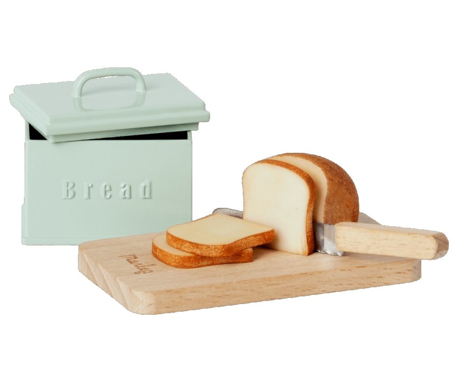 Maileg Miniature Bread Box With Cutting Board And Knife - Radish Loves
