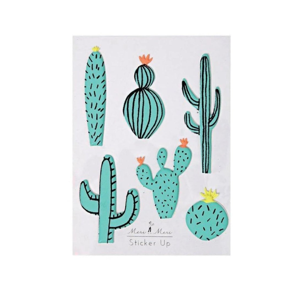 Meri Meri Cactus Puffy Stickers - Radish Loves