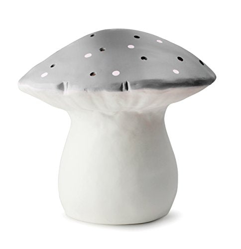 Mushroom Lamp Medium - Silver - Radish Loves