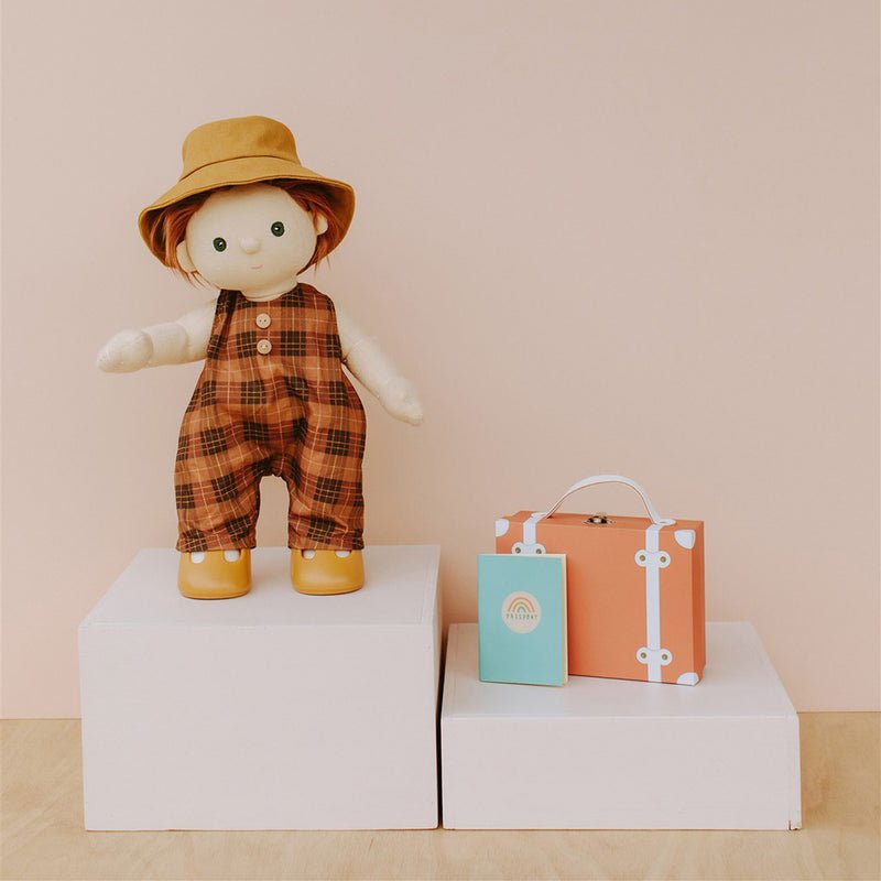 Olli Ella Dinkum Doll Travel Togs - Apricot - Radish Loves