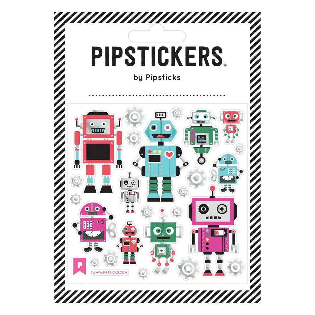 Pipsticks Bots & Bolts Stickers - Radish Loves
