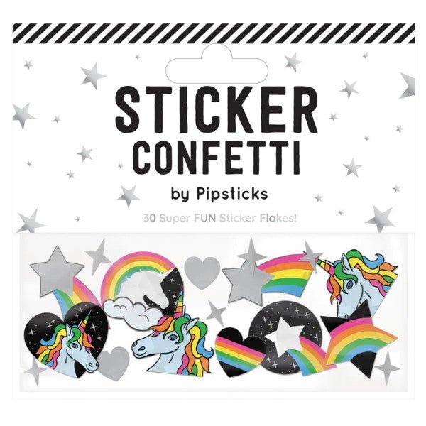 Pipsticks Stellar Unicorns Sticker Confetti - Radish Loves