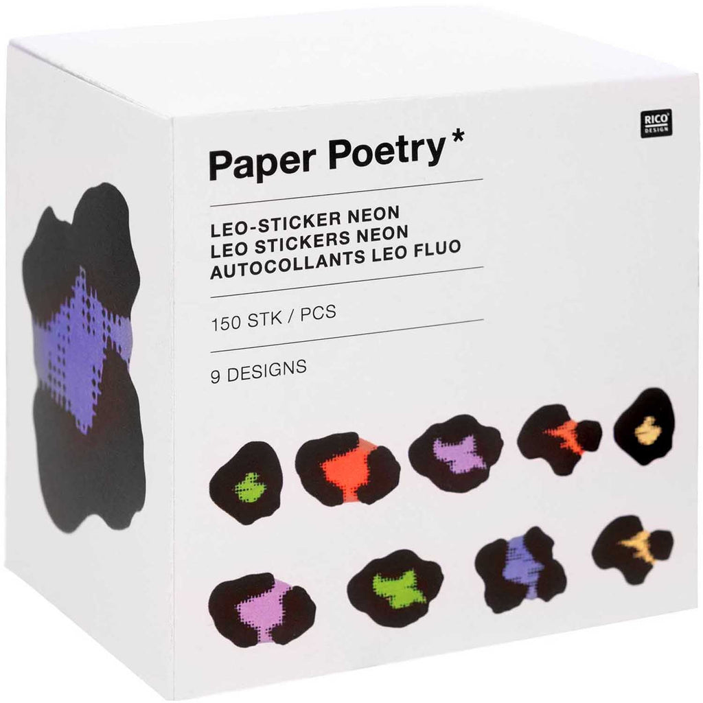 Rico Design Paper Poetry Acid Leo Neon Sticker - Radish Loves