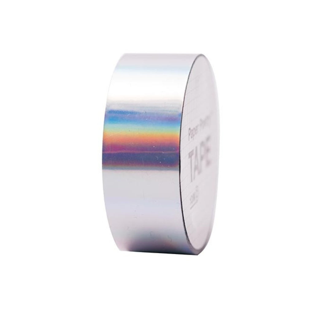 Rico Design Paper Poetry Glitter Holographic Tape Silver - Radish Loves