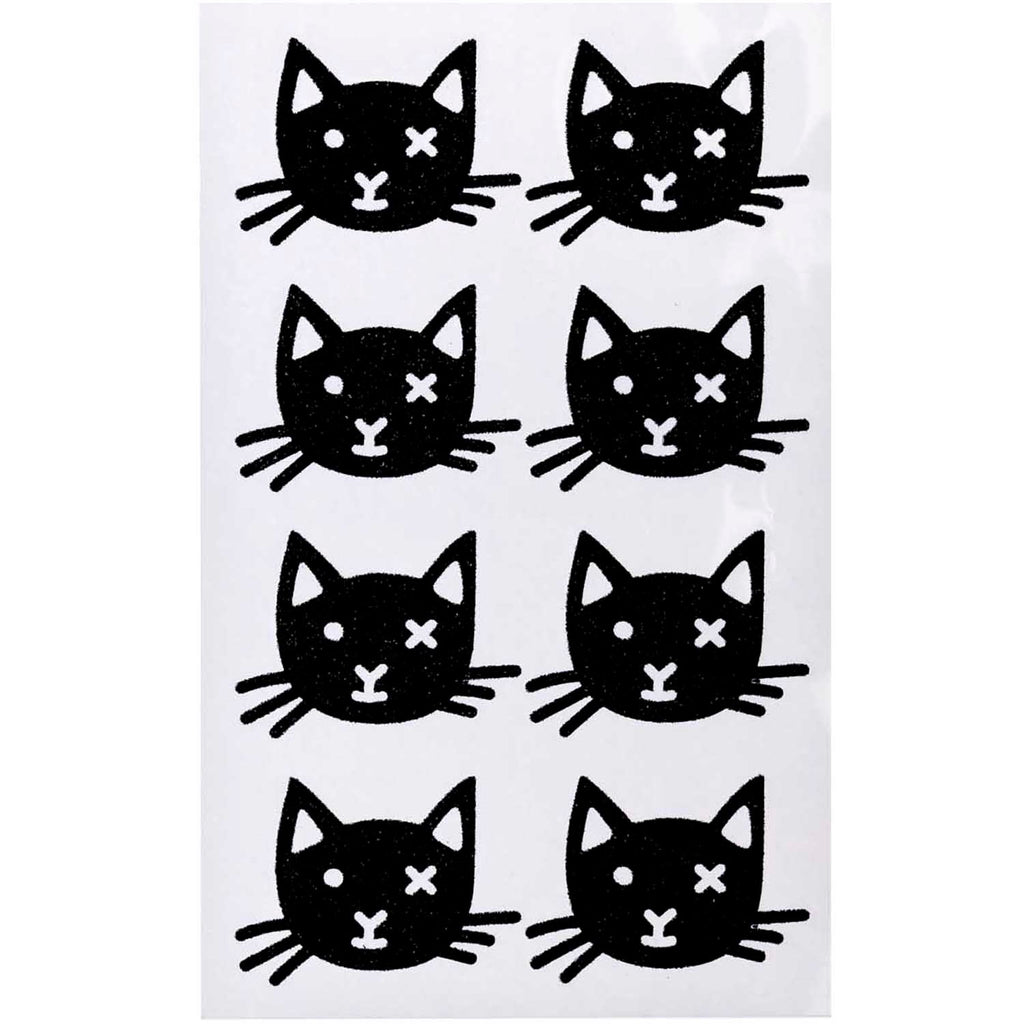 Rico Design Paper Poetry Glitter Stickers Black Cats - Radish Loves