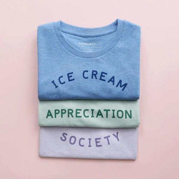 Ice Cream Appreciation Society T-shirts.