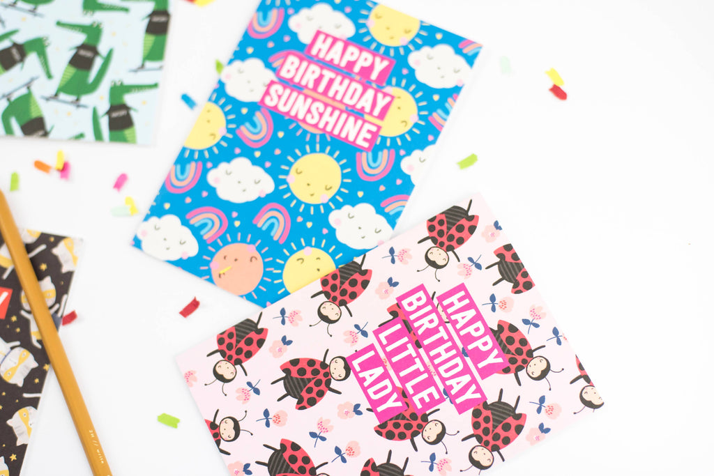 Mifkins - Little Lady Birthday Card | Kids Birthday Card | Children