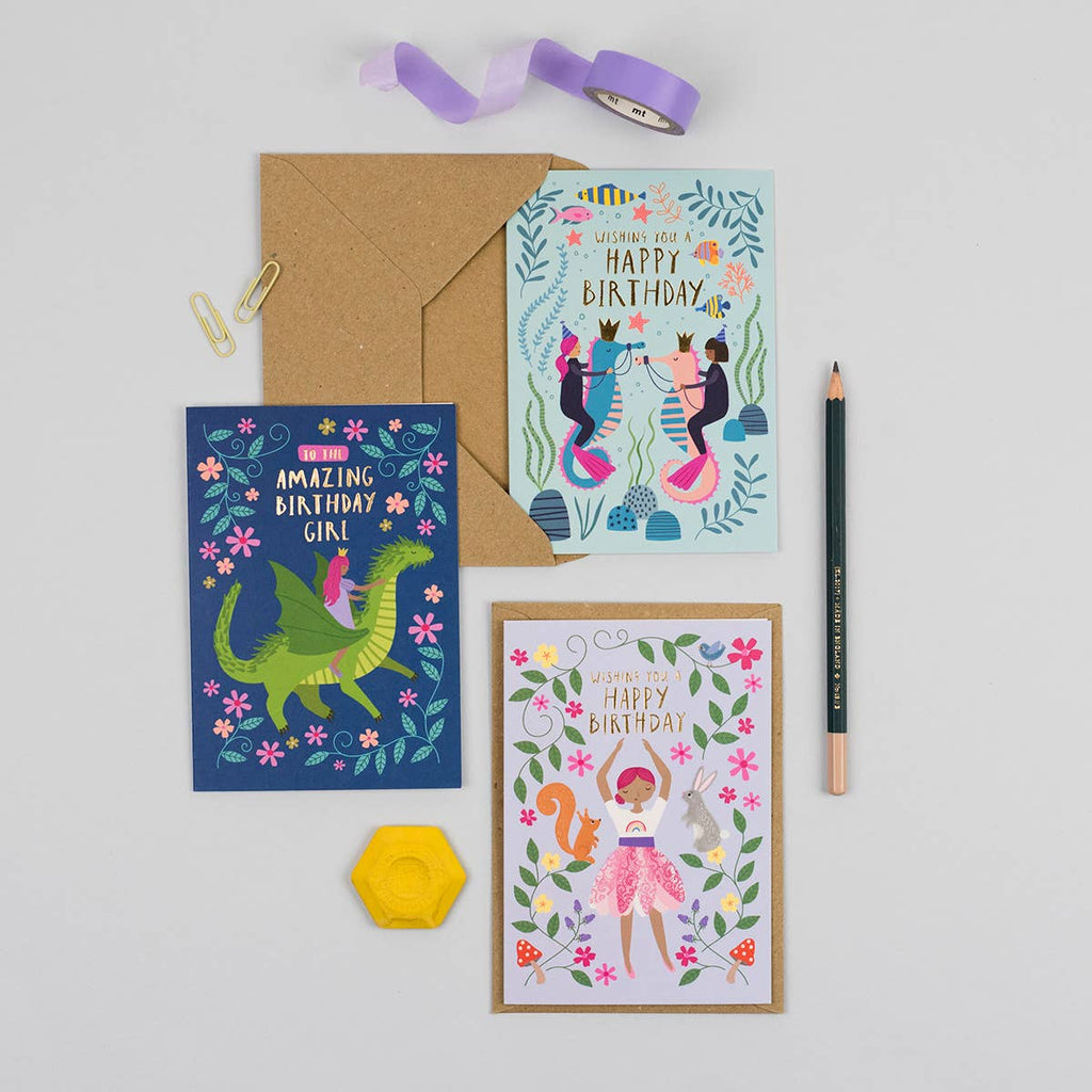 Mifkins - Under the Sea Kid's Birthday Card | Children's Birthday Card