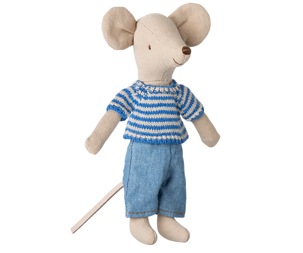 Maileg Knitted Sweater & Pants For Big Brother Mouse