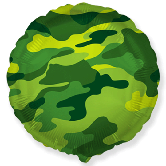18 Inch Camouflage Round Foil Balloon
