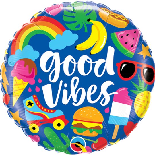 Good Vibes Summer Foil Balloon - 18 Inch 