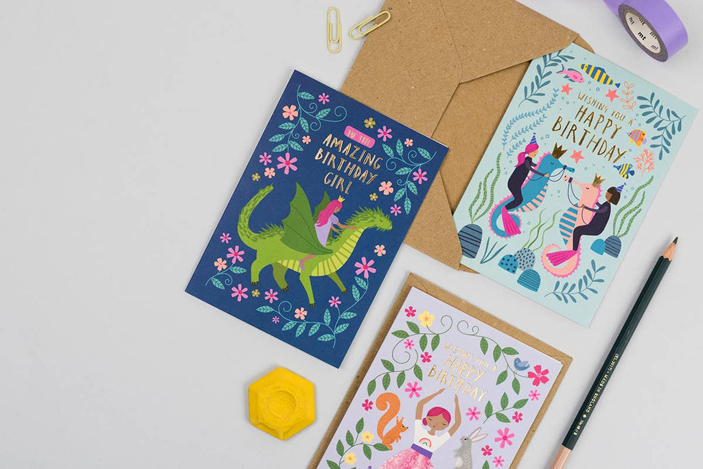 Mifkins - Under the Sea Kid's Birthday Card | Children's Birthday Card