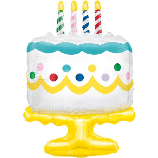 25 Inch Birthday Cake Foil Balloon