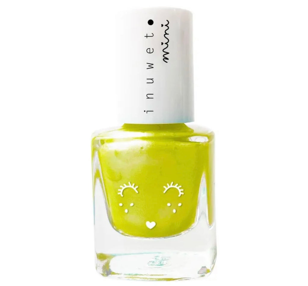 INUWET Water-based Nail Polish -    Neon Yellow - Pineapple Scent