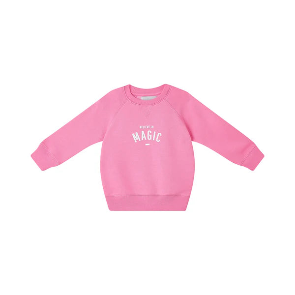Bob & Blossom Hot Pink 'Believe in Magic' Sweatshirt
