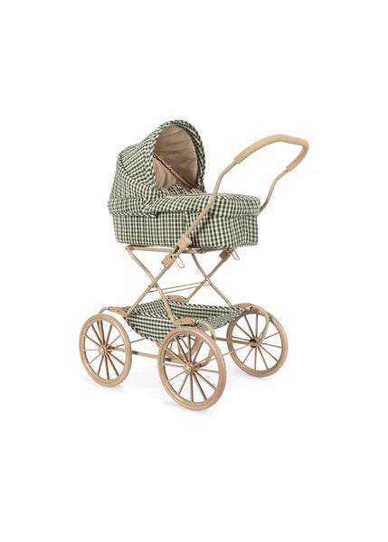 Konges Slojd Cheeky Doll Pram - Smoke Pine Check