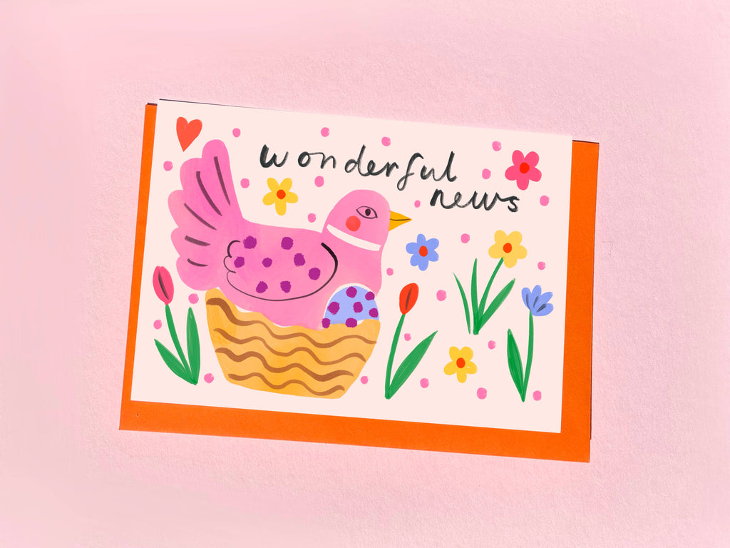 Kitty Kenda Papergoods - Hen And Egg Expecting Greeting Card