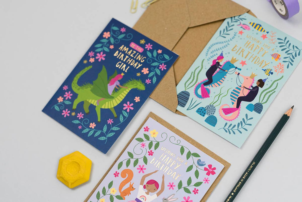 Mifkins - Under the Sea Kid's Birthday Card | Children's Birthday Card