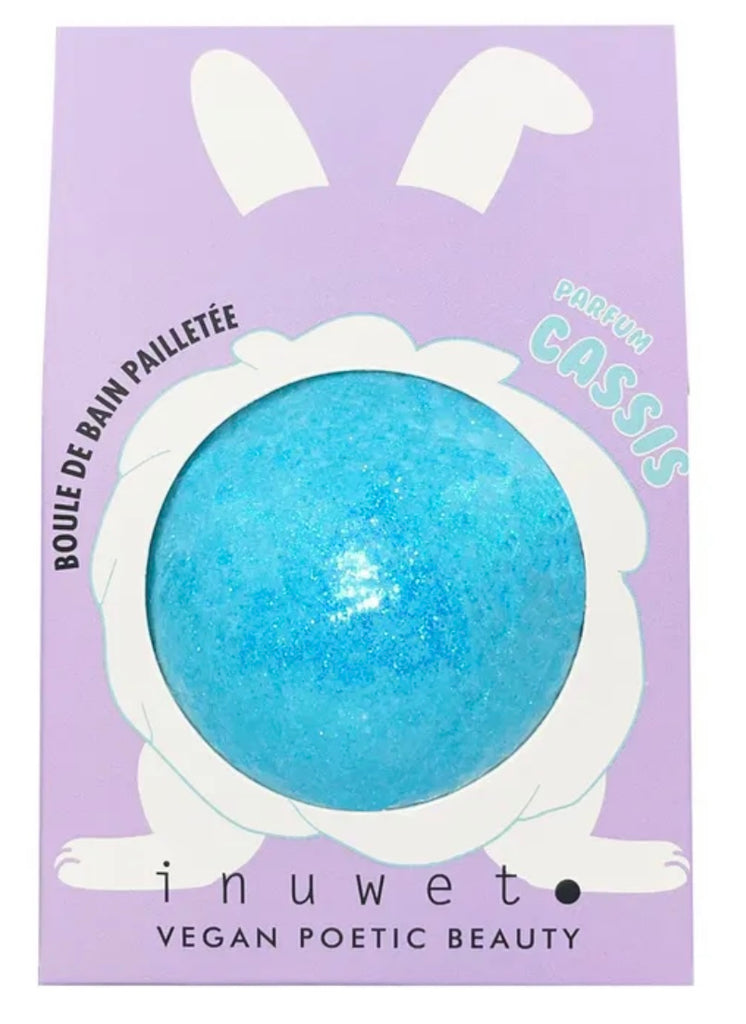 INUWET Turquoise Glitter Bath Bomb - Blueberry Scent