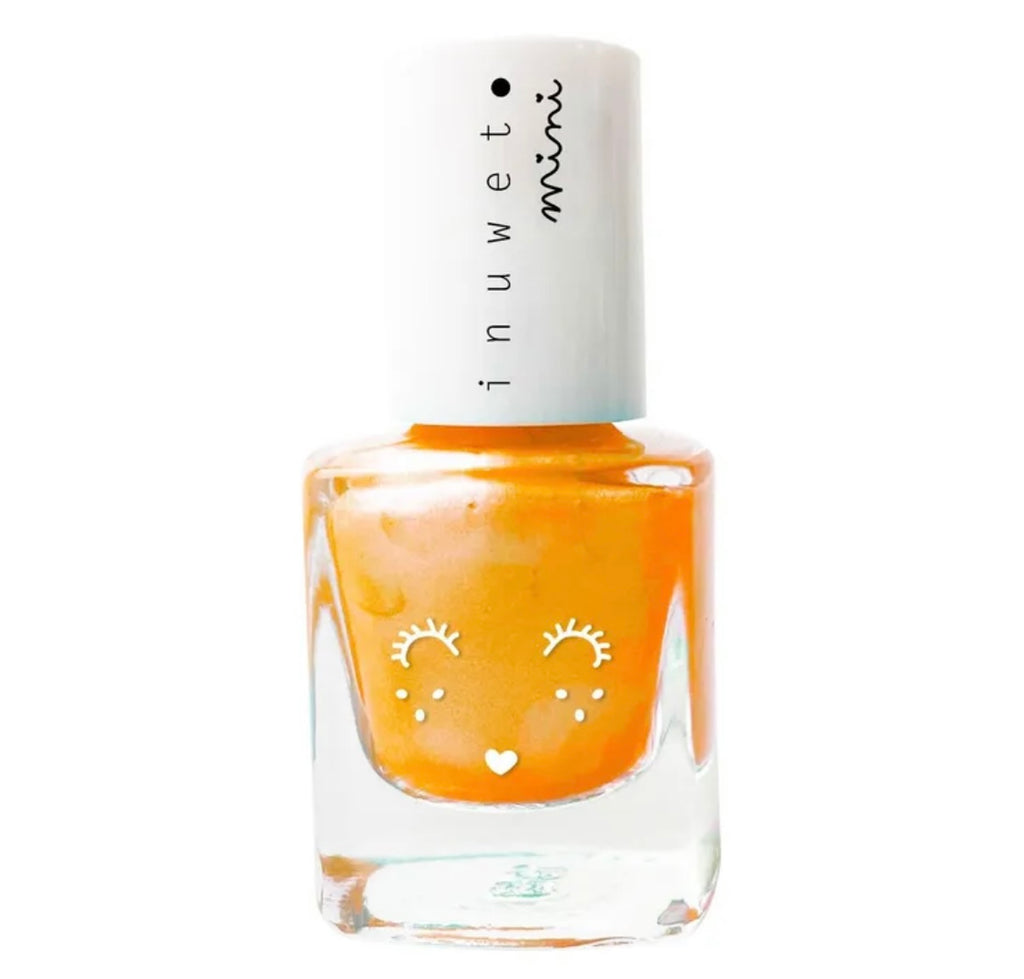 INUWET Water-based Nail Polish -    Neon Orange - Papaya Scent