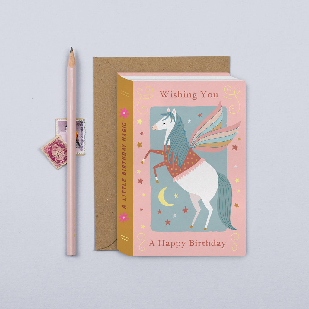 Mifkins - Pegasus Book Kid's Birthday Card  | Children's Birthday Card