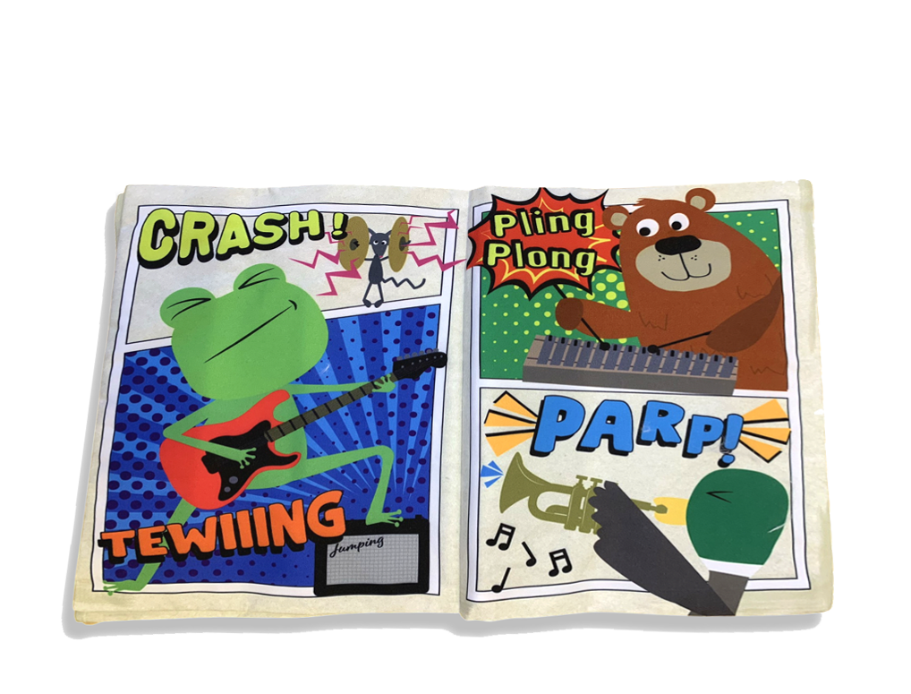 Jo & Nic's Crinkly Cloth Books - COMIC ISSUE 1 - Music