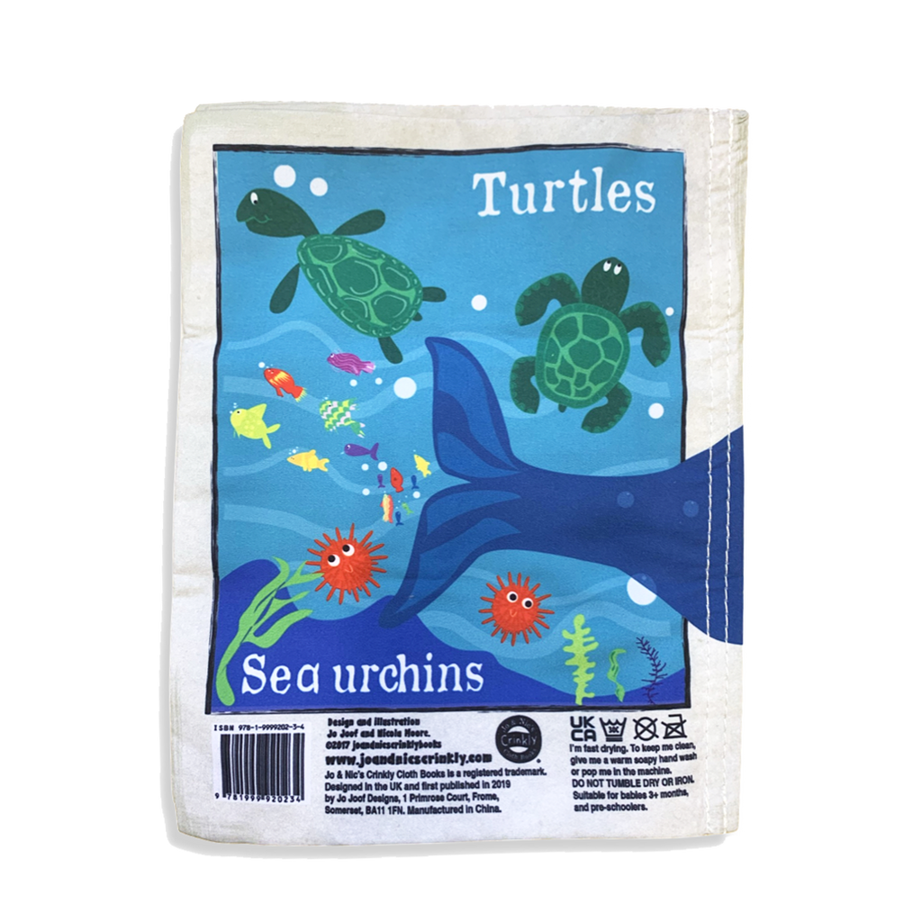 Jo & Nic's Crinkly Cloth Books - Nursery Times Crinkly Newspaper - Under the Sea