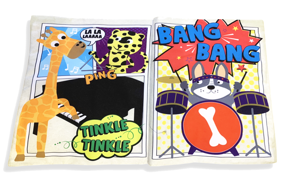 Jo & Nic's Crinkly Cloth Books - COMIC ISSUE 1 - Music