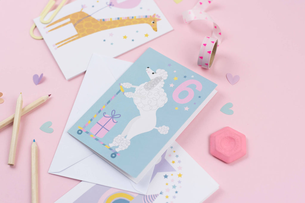 Mifkins - Age 1 Pink Kid's Birthday Card | Children’s Birthday Card