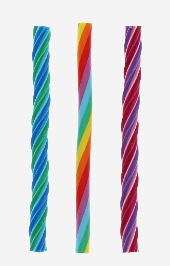 Rex London Rainbow Twisted Erasers- Set of Three