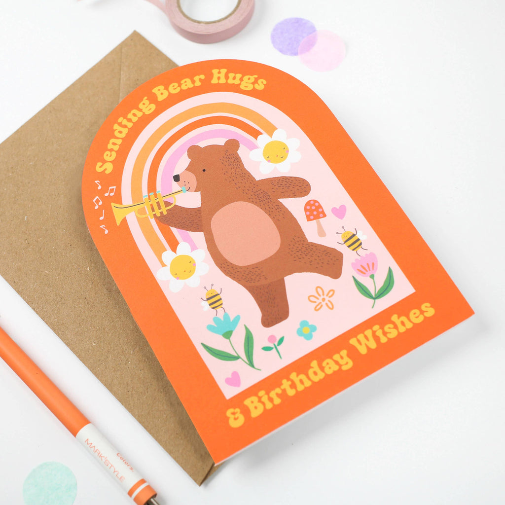 Mifkins - Bear Hugs Birthday Card