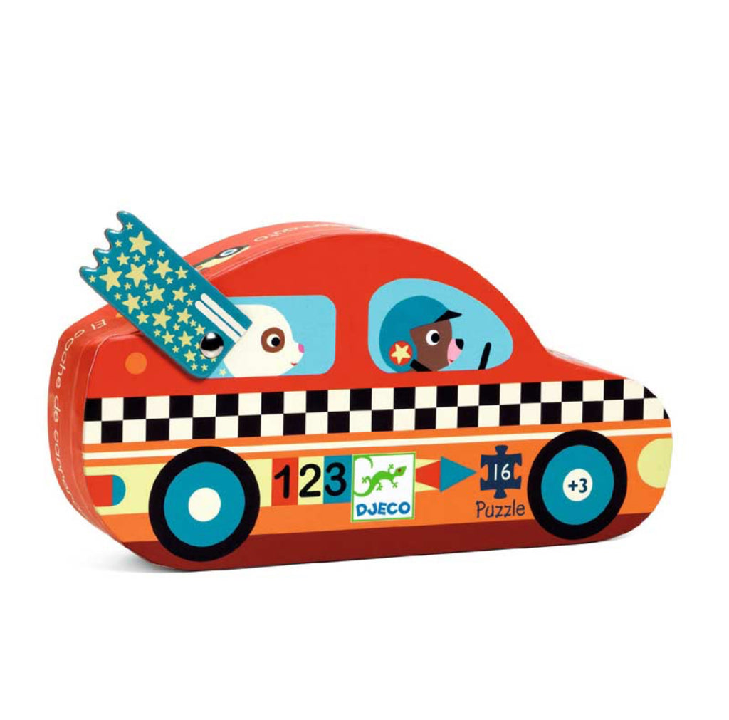 Djeco ‘The Racing Car’ 16 pcs Silhouette Puzzle