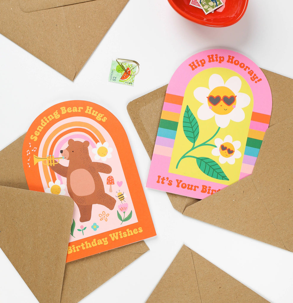 Mifkins - Bear Hugs Birthday Card