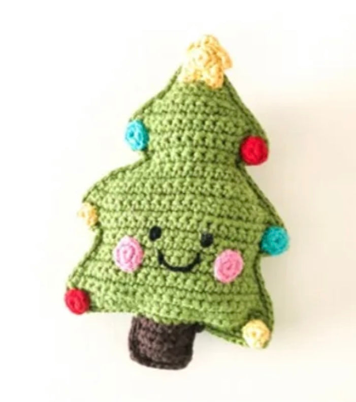 Fair Trade Pebble Friendly Christmas Tree Rattle