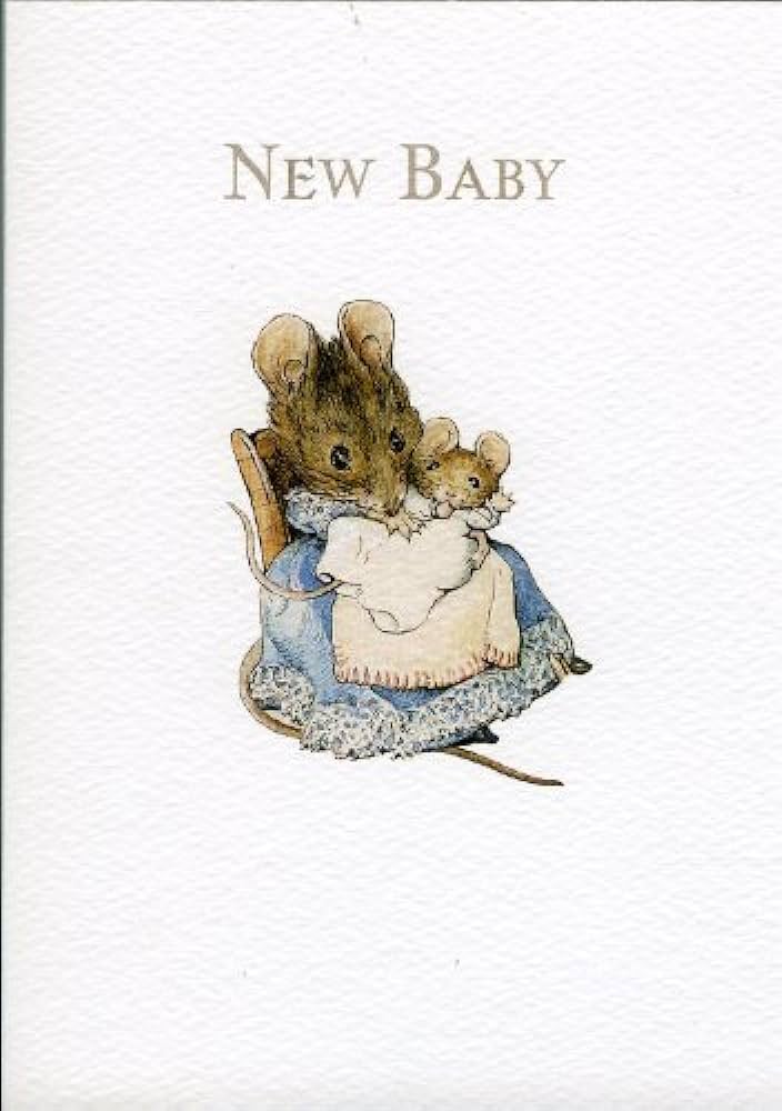 Beatrix Potter New Baby Card