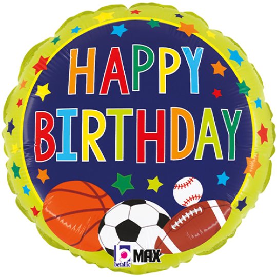 Birthday All-Star Sports Foil Balloon - 18 Inch