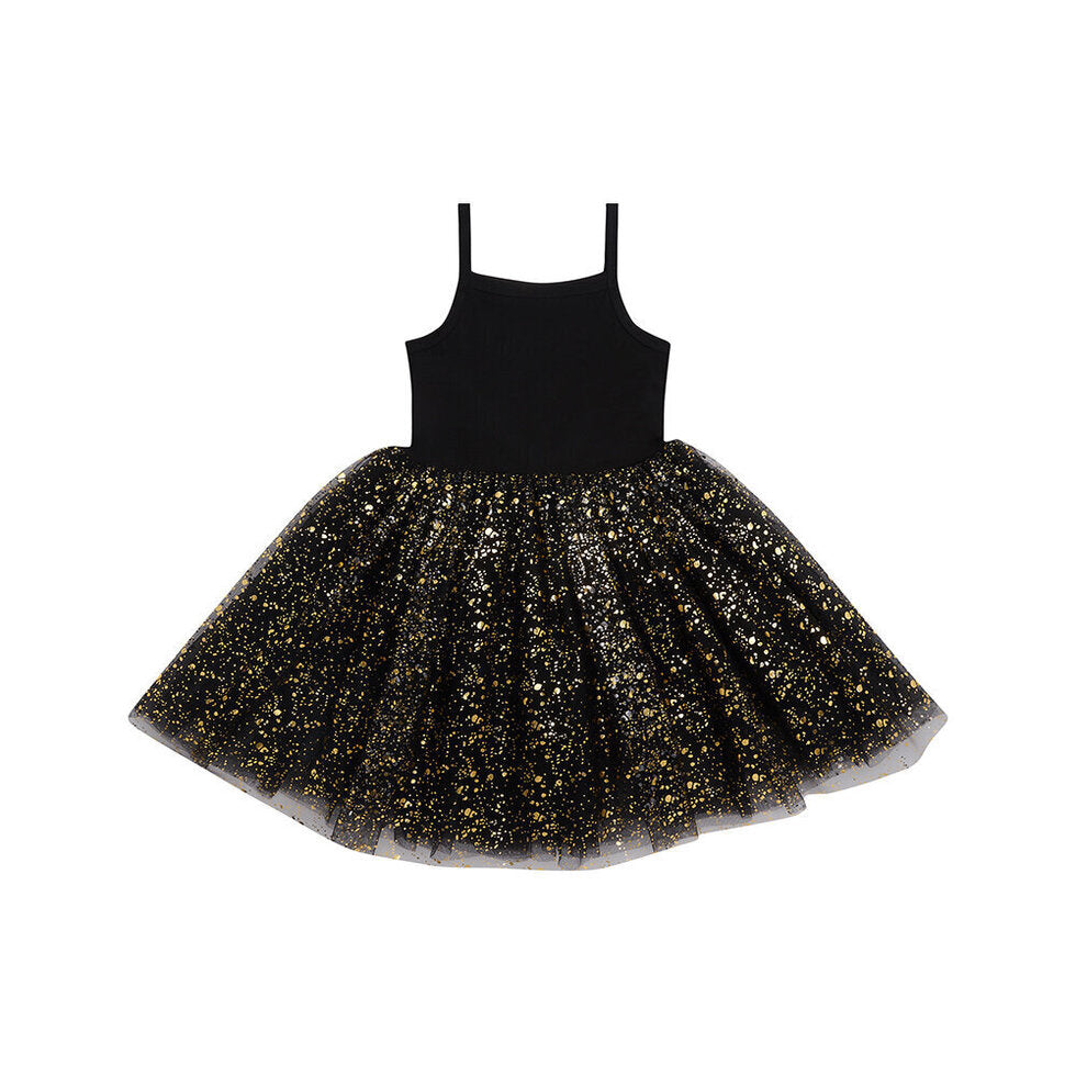 Bob & Blossom Black & Gold Sparkle Tutu Dress Radish Loves Bob & Blossom Black & Gold Sparkle Tutu Dress Radish Loves